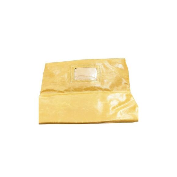 Shiraleah Women Yellow Fold-over Zippered Clutch Bag Size 5" H X 11" L - Picture 3 of 13